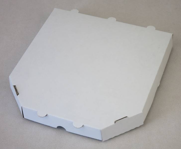 Kartony  białe rogi ścięte 26 cm/3,5 (cena brutto za 100 sztuk) pudełka na pizzę boxy