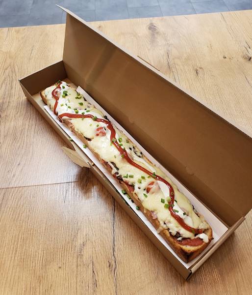 Kartony (cena brutto za 1000 sztuk) solidne szare mocne do zapiekanki 50x11x5