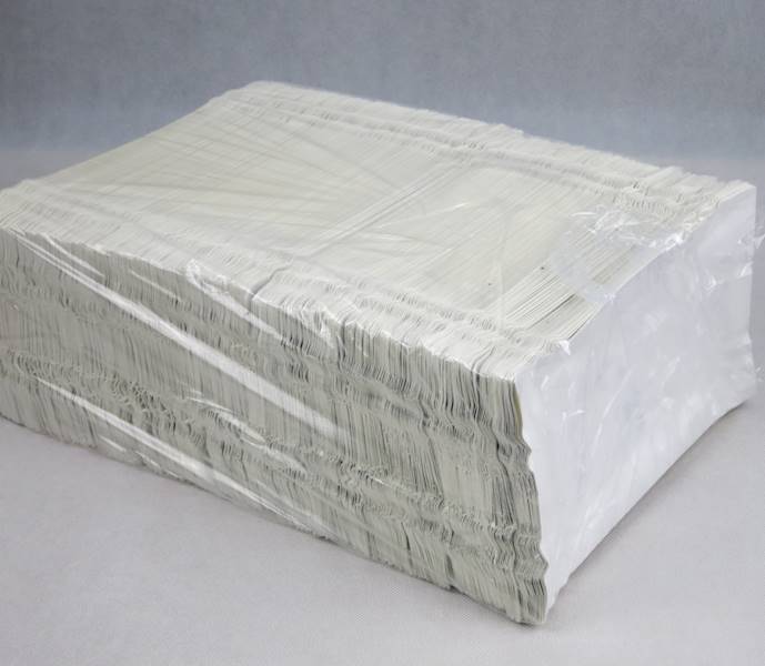 Tacki jednorazowe tekturowe (cena brutto za 500 sztuk) powlekane białe 14cm x 25 cm