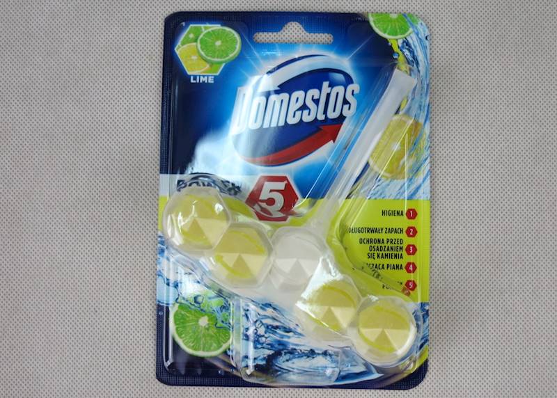 Kostkaii do wc DOMESTOS (cena brutto za 1 sztukę) koszyczek POWER 5