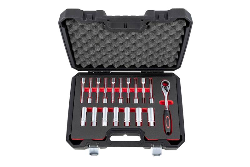 Kpl.kluczy do amortyzatorów 18cz.