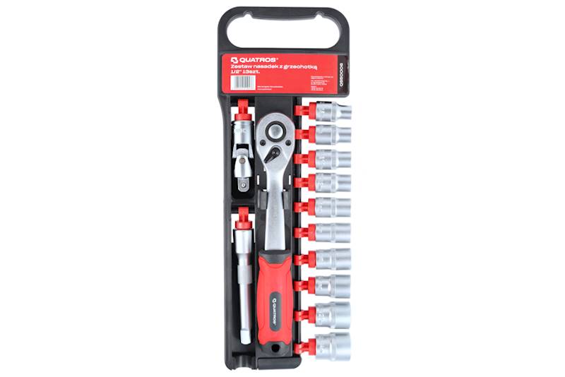 Zestaw nasadek z grzechotką1/2" 13cz.