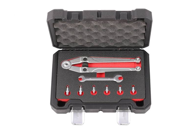 Klucz nastawny do nakrętek czołowych z wymiennymi