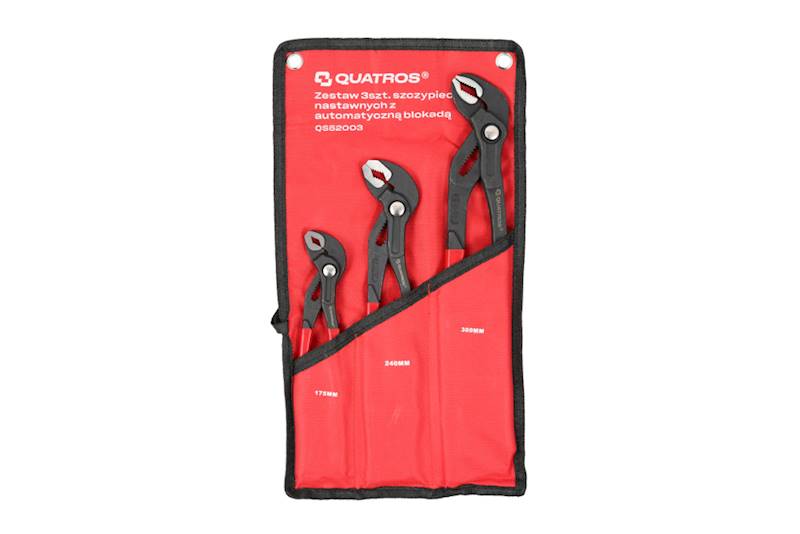 Zestaw 3szt. szczypiec nastawnych z autom.blokadą
