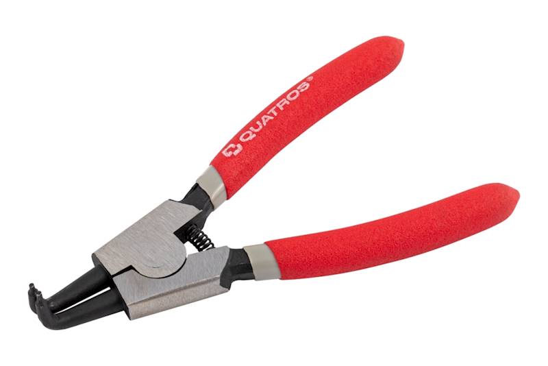 Szczypce seegera 125mm zewnętrzne wygięte