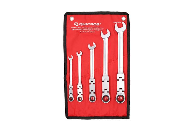 Zestaw 5kluczy z grzech.podwójny przegubowe