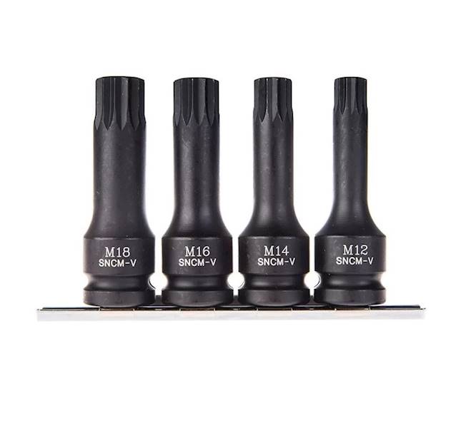 Zestaw kluczy trzpieniowych SPLINE 1/2" 4cz. /VW/