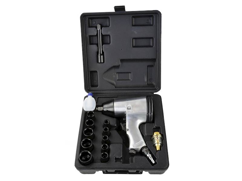 Klucz pneumatyczny 1/2" + nasadki