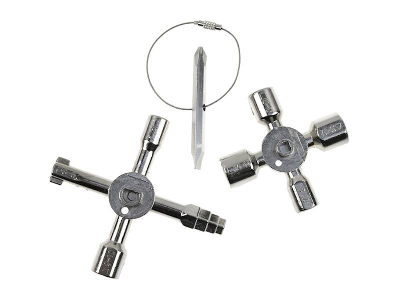 Uniwersalny klucz do szafek technicznych 10w1