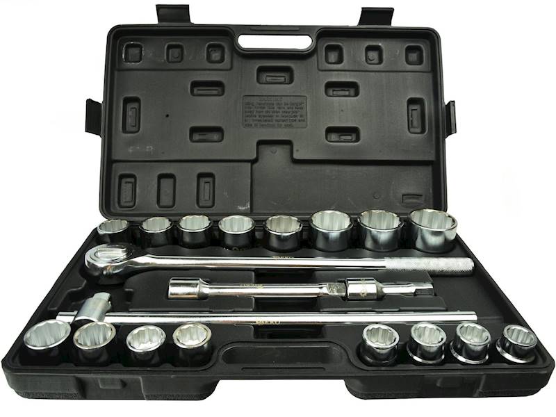 Zestaw kluczy nasadowych 3/4" 21cz.19-50mm  12-kąt