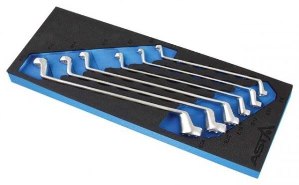 Klucze płasko oczkowe e-torx E6 - E24 