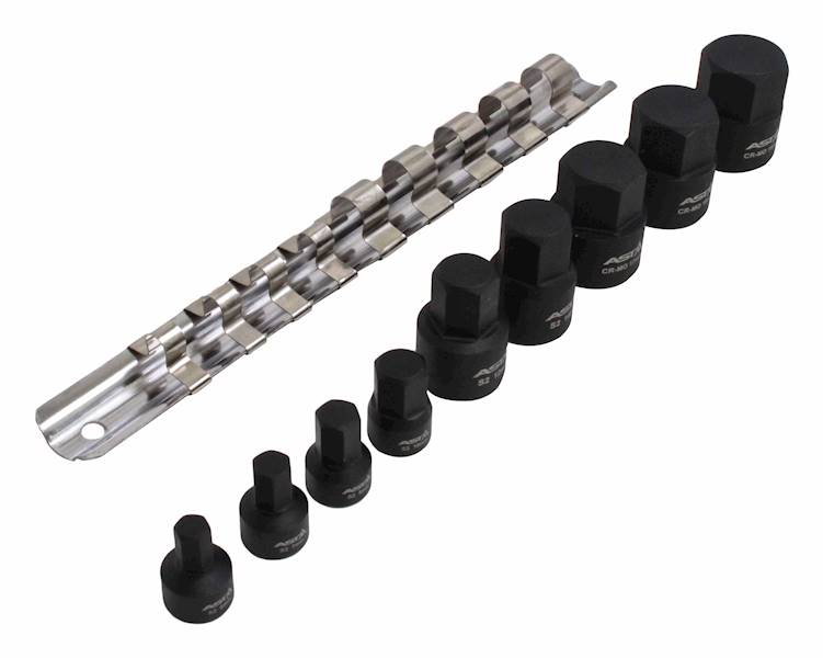 Nasadki udarowe HEX metryczne 1/4"-3/8"