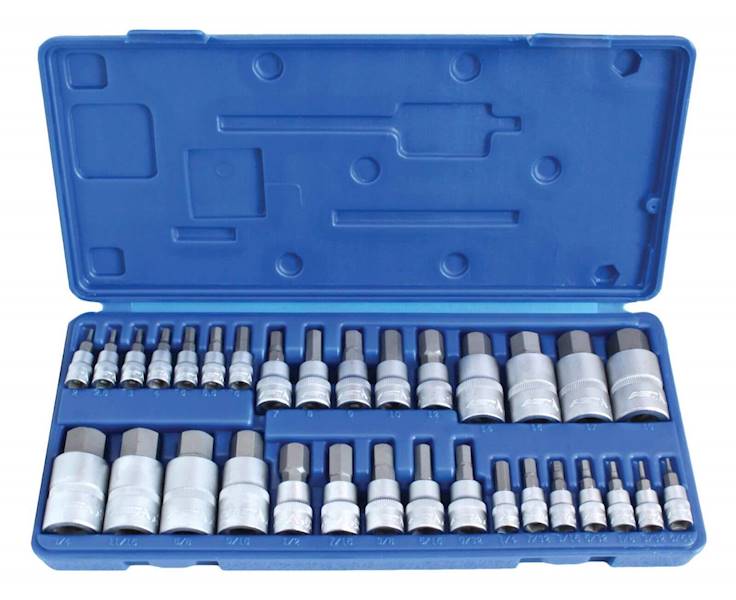 Klucze nasadowe HEX calowe i metryczne