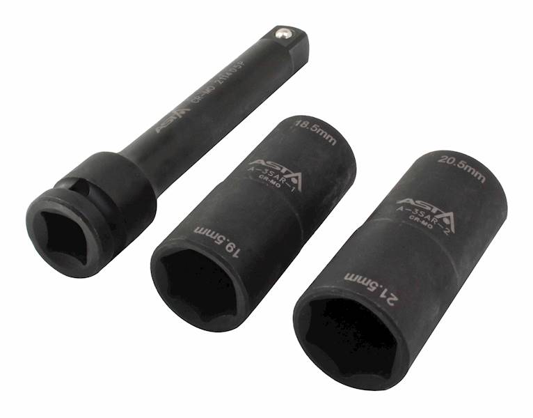 Nasadki udarowe 1/2" do kół alu. FORD