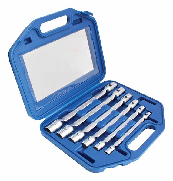 Kpl. kluczy nasadowo przegubowych