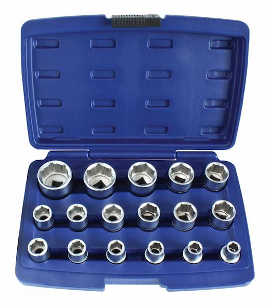 Nasadki ręczne antypoślizgowe 6k. 1/2" 17cz.