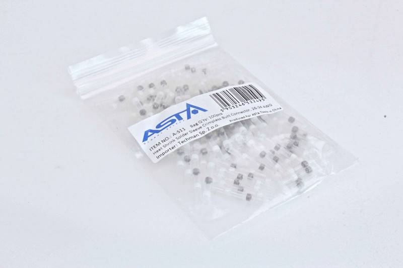 Złącze termokurczliwe z cyną białe