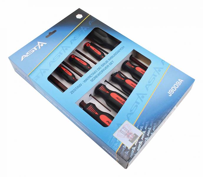 Wkrętaki imbusowe 9cz.