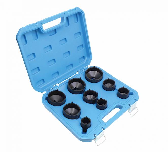 PROMOCJA kpl.nasadek do nakrętek rowkowych 9szt