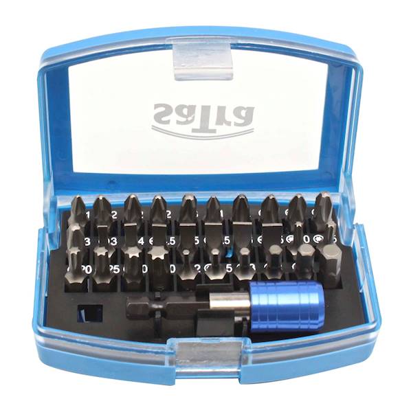 Zestaw bitów z holderem magnetycznym 31szt.