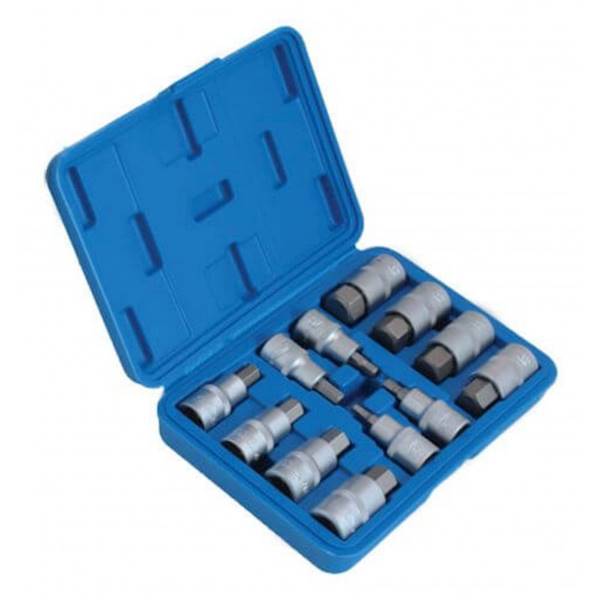 Klucze nasadowe HEX 1/2" 12cz.