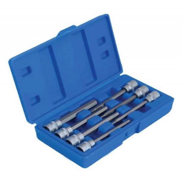 Klucze nasadowe HEX extra long 3/8" 7cz.