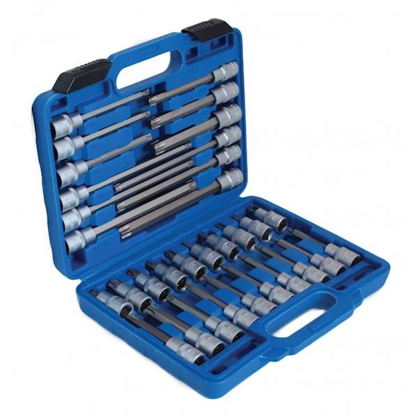 Klucze trzpieniowe TORX 1/2" 32cz. kr/dł
