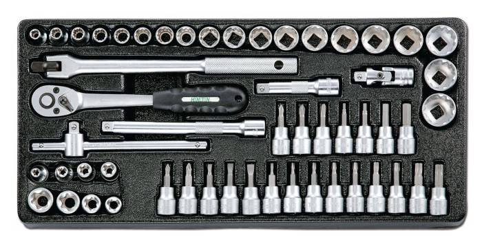 WKŁAD- Zestaw nasadek 3/8" 54el.