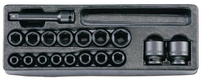 WKŁAD-zestaw nas. udarowych 1/2" 22 el