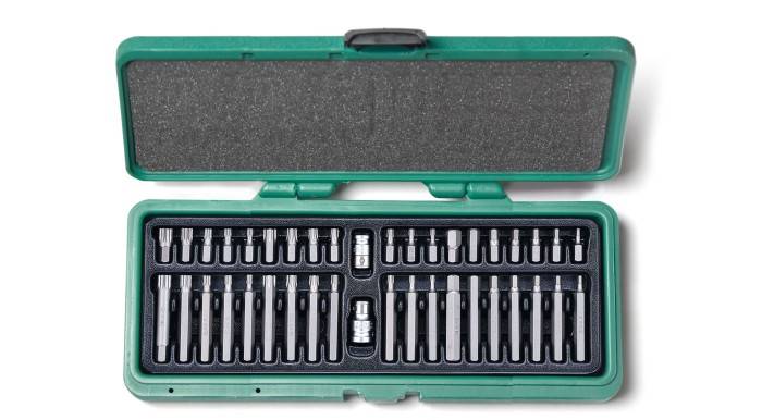 Kpl. bitów imbusy, torxy, spline 40cz. HONITON