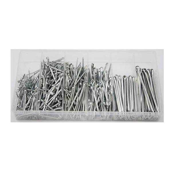 Kpl. zawleczek prostych 555 szt.