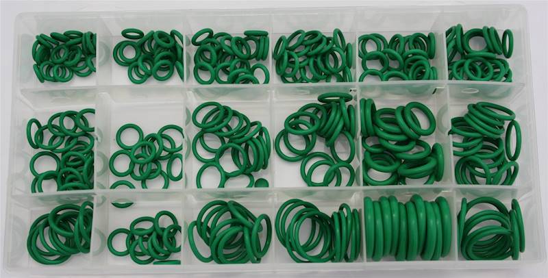 Kpl. oringów zielonych 270szt.
