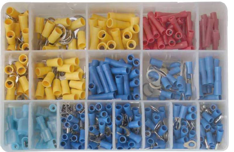 Kpl. końcówek i złącz elektrycznych 360szt.