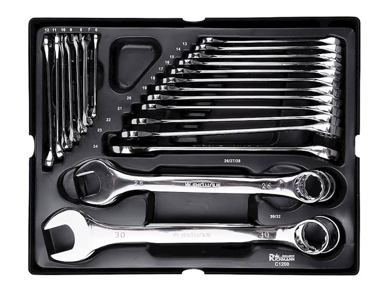 Wkład - klucze płasko- oczkowe 6-32mm 24 cz.