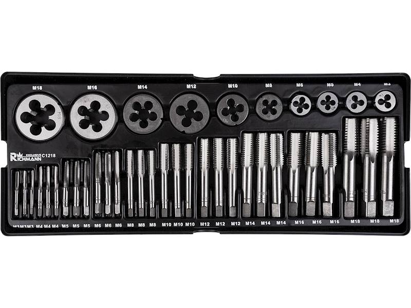 Wkład - gwintowniki i narzynki M3-M18 40 cz.