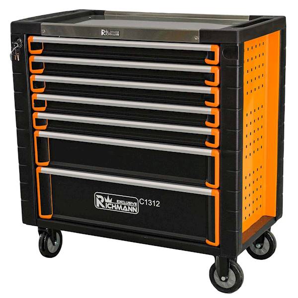 Wózek warsztatowy 7 szuflad szeroka pusty