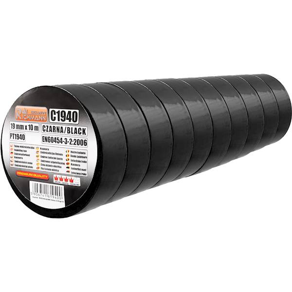 Taśma izolacyjna 19mmx10m czarna