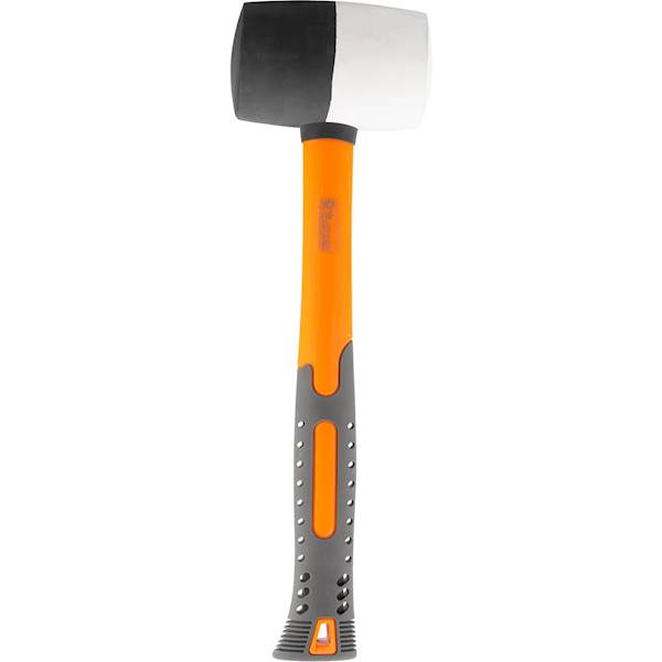 Młotek gumowy CORONA FIBER biało-czarny