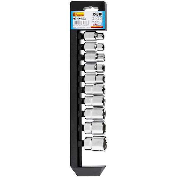 Kpl.nasadek 1/2" 10cz. 10-24mm
