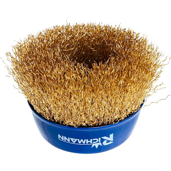 Szczotka do szlif. doczołowa 75mm mosiądz