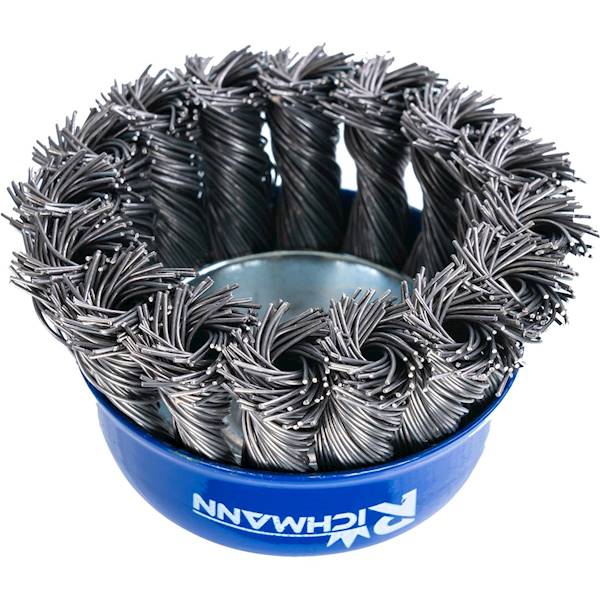 Szczotka do szlifowania doczołowa 65mm drut skręt.