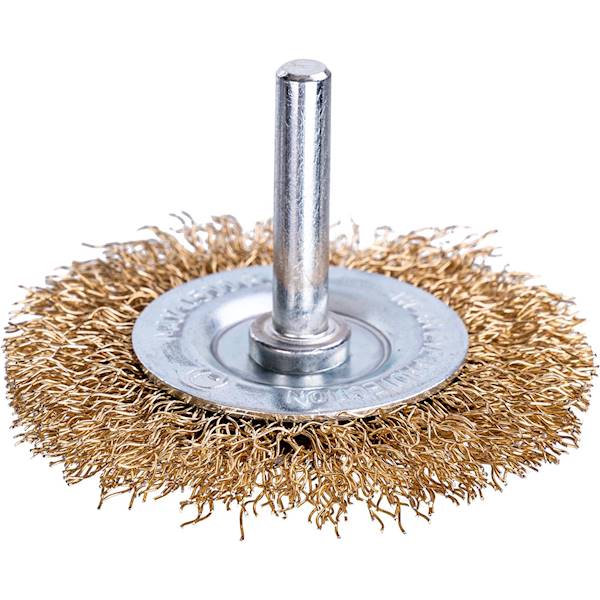 Szczotka do wiertarki tarczowa 63mm mosiądz