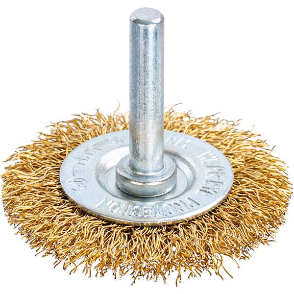 Szczotka do wiertarki tarczowa 50mm mosiądz