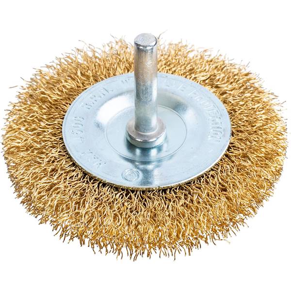 Szczotka do wiertarki tarczowa 75mm mosiądz
