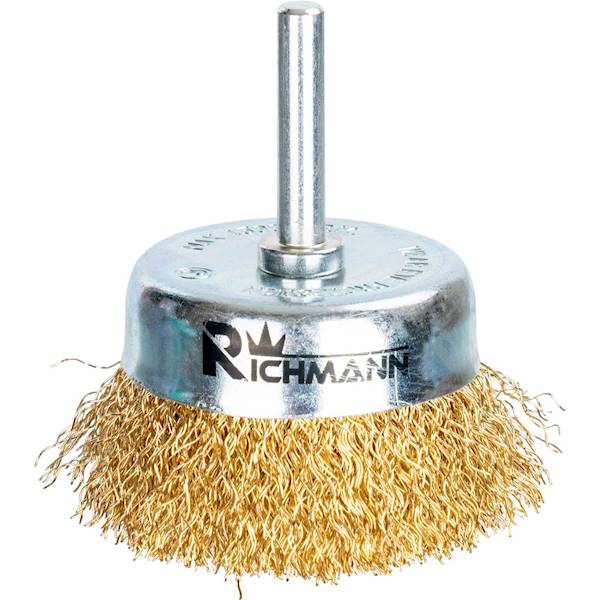 Szczotka do wiertarki doczołowa 65mm mosiądz