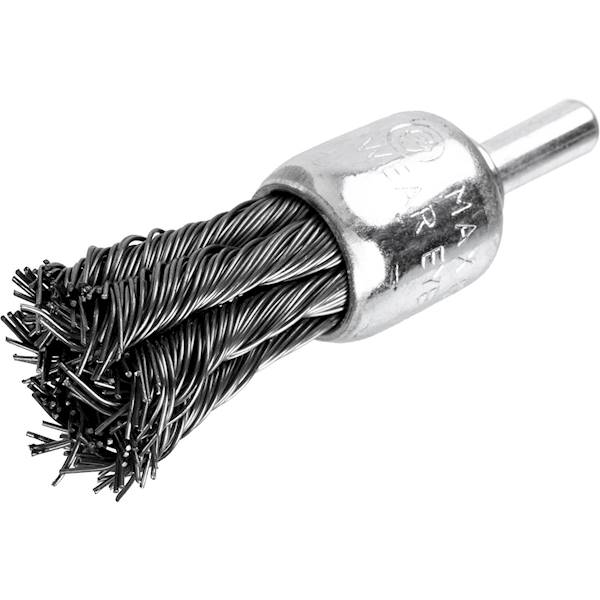 Szczotka do wiertarki pędzelkowa 19mm drut skręt.
