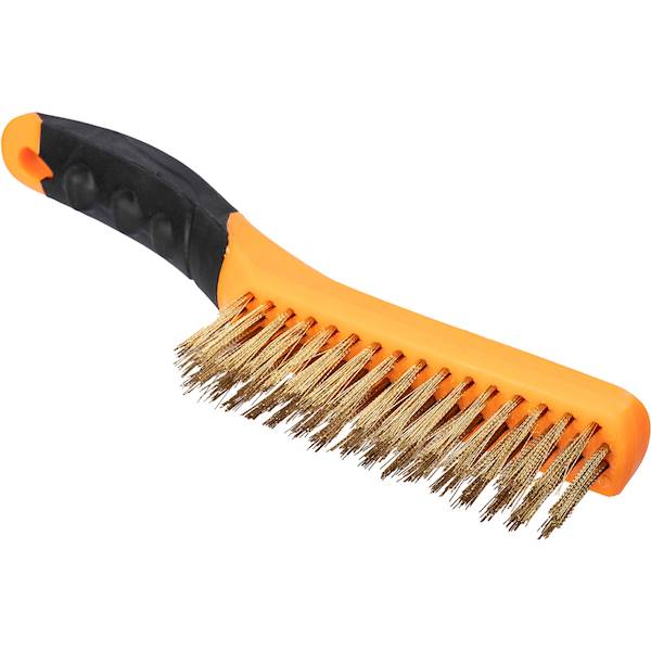 Szczotka druciana 4 rzędowa 260mm mosiężna