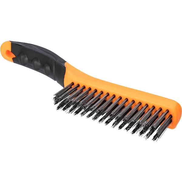 Szczotka druciana 4 rzędowa 260mm stalowa