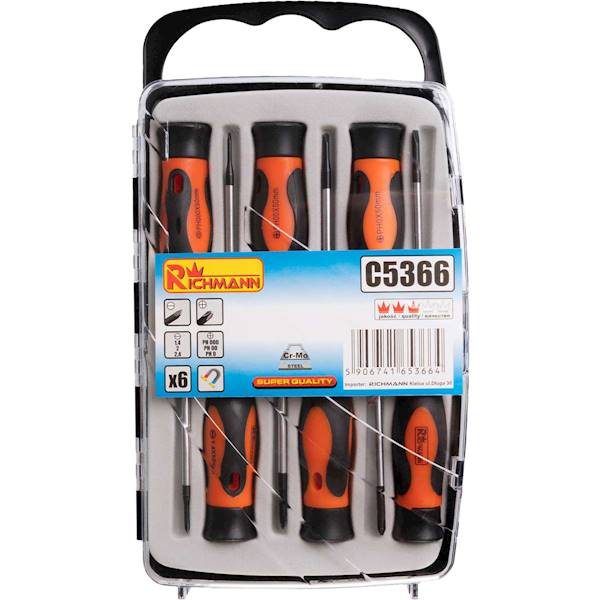 Wkrętaki precyzyjne 6 elem. PŁ+ PH