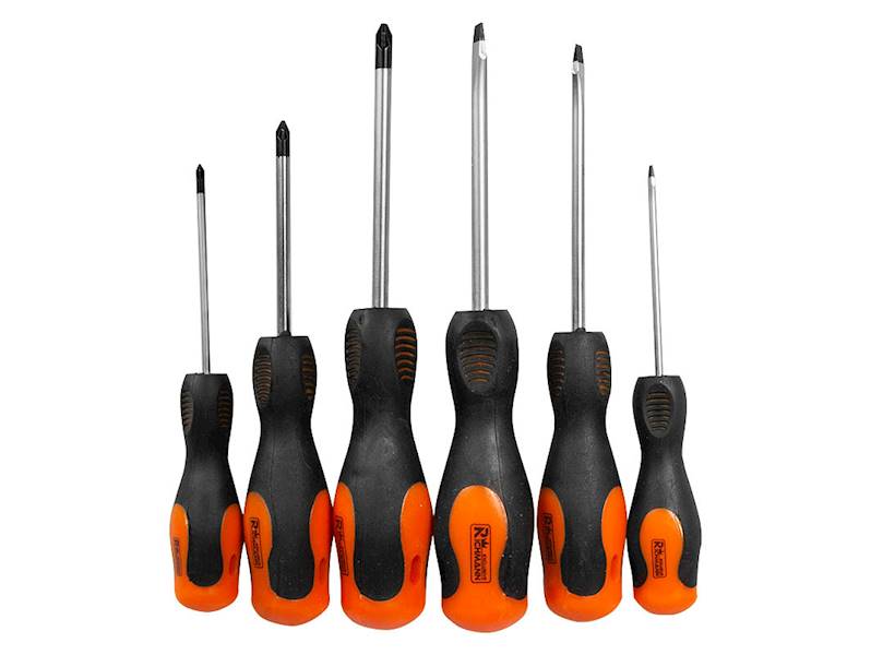 Wkrętaki  6cz. CORONA PZ czarno-pomarańczowe